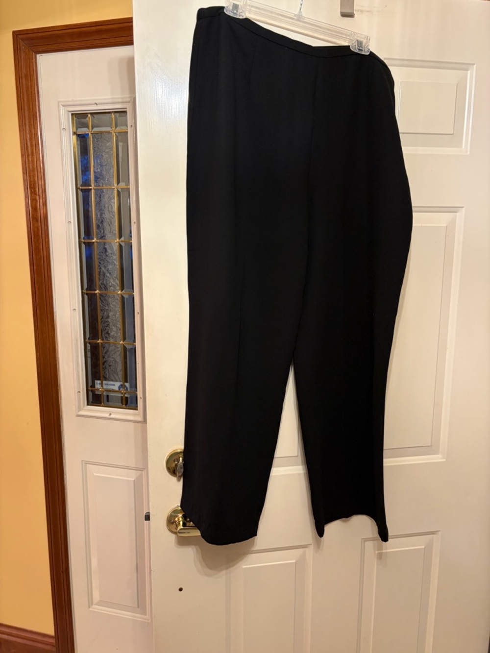 Talbots Black Wide-Leg Trousers